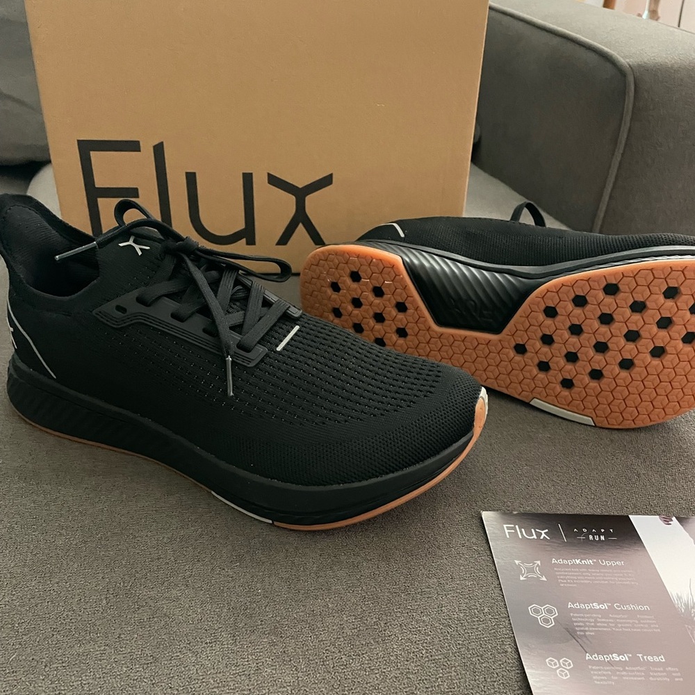 NWT Black Flux Adapt RUN sneakers